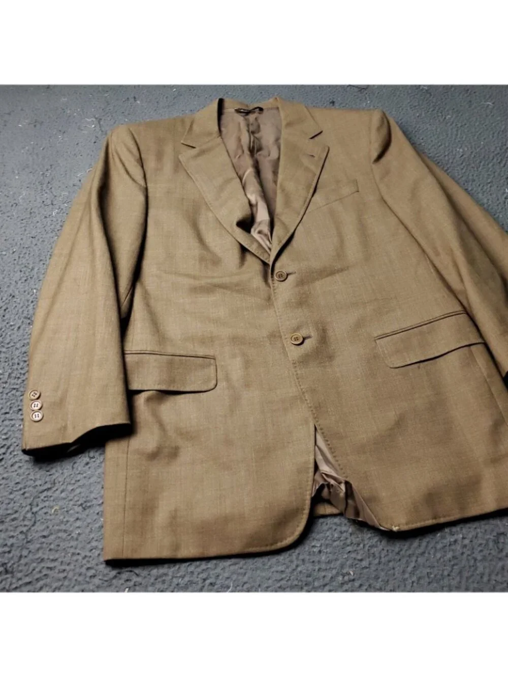 CANALI Proposta Wool Blazer Mens Size 50 Brown Lee Newman Suit Jacket Dress
